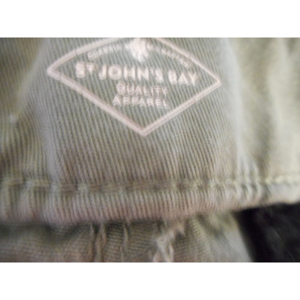 Casual Army Green Size 18 Girlfriend Casual Chino cotton Blend pants - Picture 3 of 6